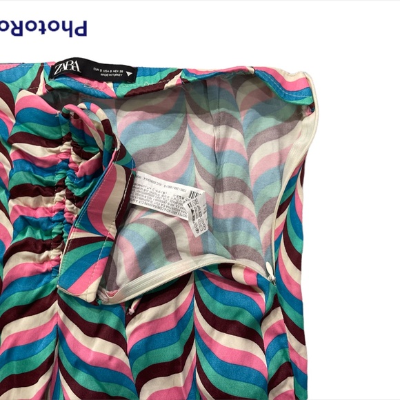 Zara Printed Flare Pants Size S - Picture 9 of 9